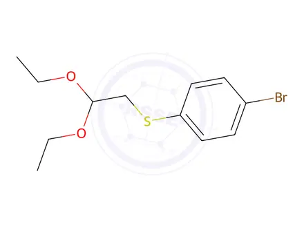 Chemical structure of 1-Bromo-4-[(2,2-diethoxyethyl)sulfanyl]benzene
