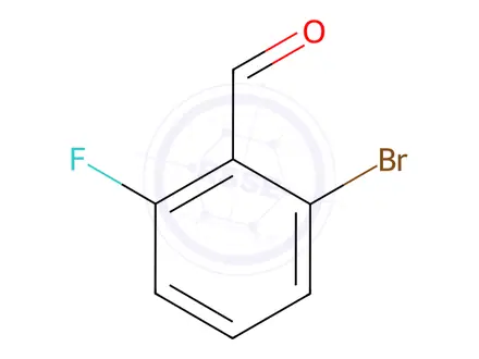 Chemical structure of 2-Bromo-6-fluorobenzaldehyde
