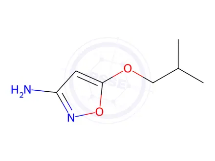 Chemical structure of 3-Isoxazolamine,5-(2-methylpropoxy)-(9CI)