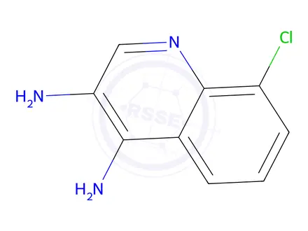 Chemical structure of 8-Chloroquinoline-3,4-diamine