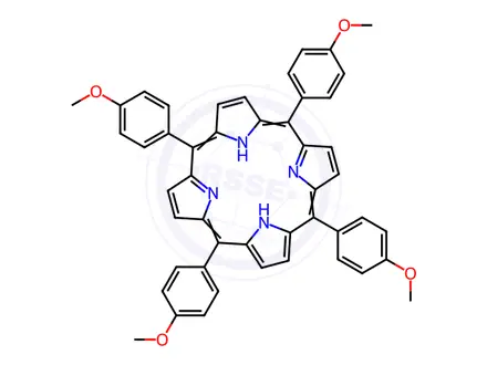 Chemical structure of 5,10,15,20-tetrakis(4-Methoxyphenyl)porphyrin