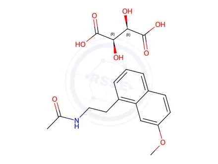 Chemical structure of Agomelatine L-Tartrate