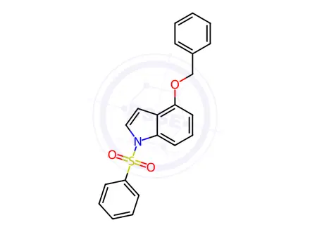 Chemical structure of 4-(benzyloxy)-1-(phenylsulfonyl)-1H-indole