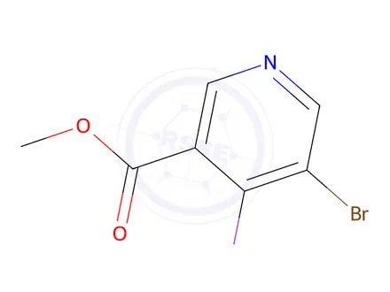 Chemical structure of METHYL-5-BROMO-4-IODONICOTINIC ACID