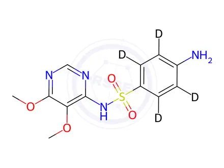 Chemical structure of Sulfadoxine-[D4]