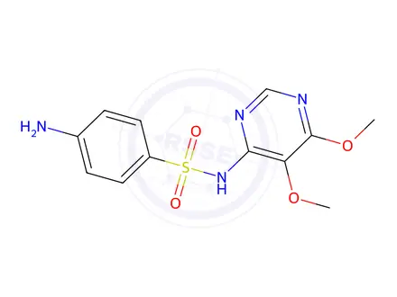 Chemical structure of Sulfadoxine
