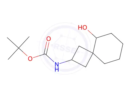 Chemical structure of Tert-butyl (5-hydroxyspiro[3.5]Nonan-2-yl)carbamate