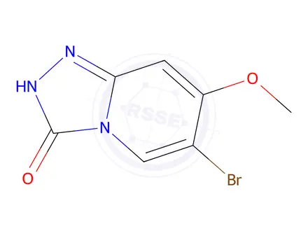 Chemical structure of 6-Bromo-7-methoxy-[1,2,4]triazolo[4,3-a]pyridin-3(2H)-one