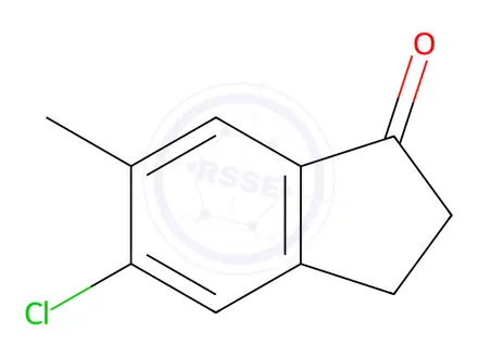 Chemical structure of 5-Chloro-6-methyl-indan-1-one