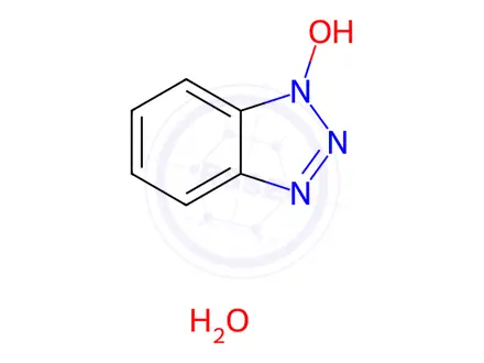 Chemical structure of 1-Hydroxybenzotriazole Hydrate