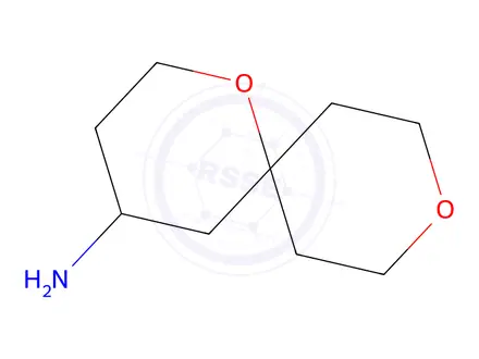 Chemical structure of 1,9-dioxaspiro[5.5]undecan-4-amine