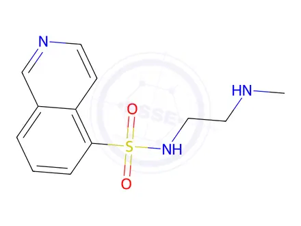 Chemical structure of N-[2-(Methylamino)ethyl]-5-isoquinolinesulfonamide dihydrochloride