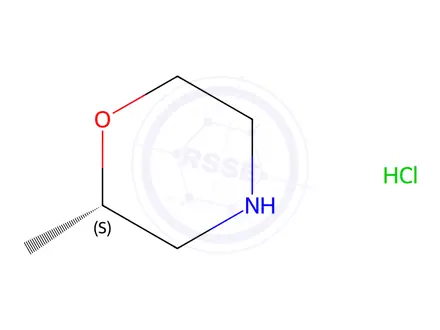 Chemical structure of (S)-2-Methylmorpholine hydrochloride
