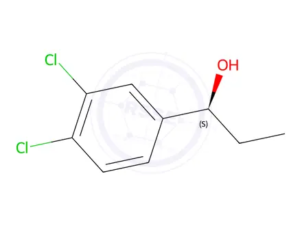 Chemical structure of (S)-1-(3,4-Dichlorophenyl)propan-1-ol