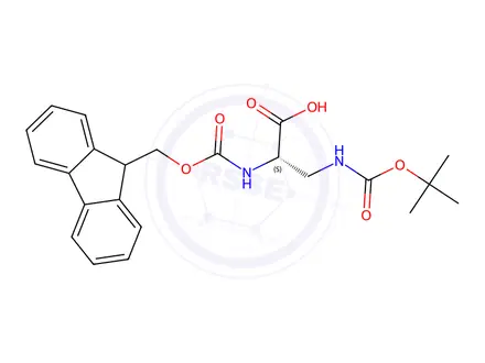 Chemical structure of Fmoc-Dap(Boc)-OH