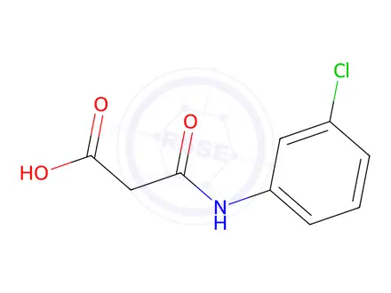 Chemical structure of 2-[(3-Chlorophenyl)carbamoyl]acetic acid