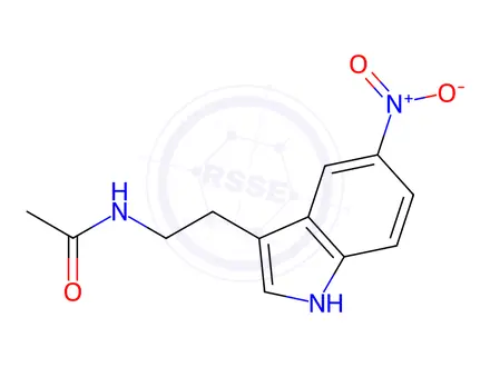 Chemical structure of 5-Nitro-N-acetyltryptamine