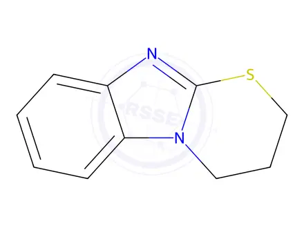 Chemical structure of 2H-[1,3]Thiazino[3,2-a]benzimidazole,3,4-dihydro-(7CI,8CI,9CI)