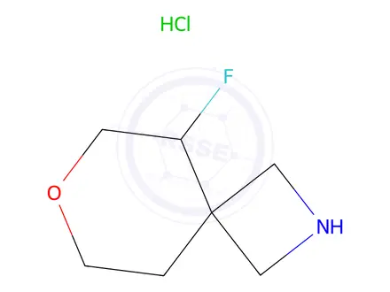 Chemical structure of 5-Fluoro-7-oxa-2-azaspiro[3.5]Nonane hydrochloride