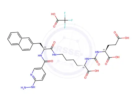 Chemical structure of HYNIC-iPSMA TFA