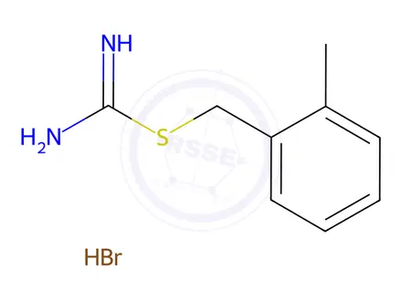 Chemical structure of 2-(2-Methylbenzyl)isothiouronium Bromide
