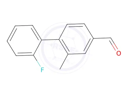 Chemical structure of 2'-Fluoro-2-methyl-[1,1'-biphenyl]-4-carbaldehyde
