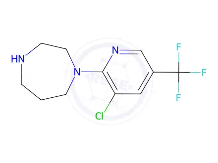 Chemical structure of 1-[3-Chloro-5-(trifluoromethyl)pyridin-2-yl]-1,4-diazepane