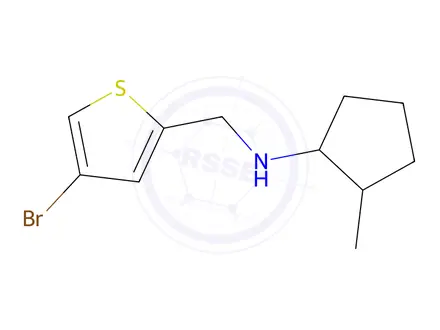 Chemical structure of n-((4-Bromothiophen-2-yl)methyl)-2-methylcyclopentan-1-amine