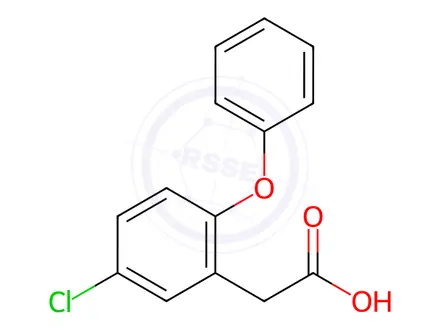 Chemical structure of 2-(5-Chloro-2-phenoxyphenyl)acetic acid