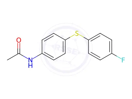 Chemical structure of N-(4-((4-fluorophenyl)thio)phenyl)acetamide