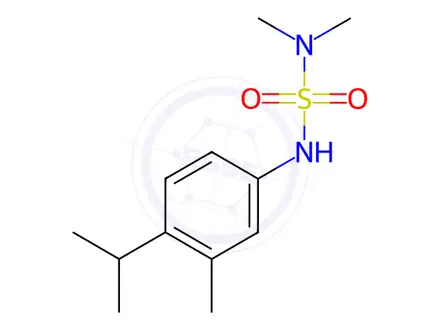 Chemical structure of N,N-Dimethyl-N′-[3-methyl-4-(1-methylethyl)phenyl]sulfamide