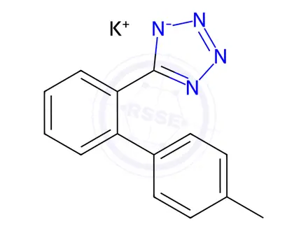 Chemical structure of Losartan EP Impurity E (Potassium Salt)