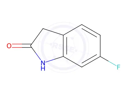 Chemical structure of 6-Fluoro-2-oxindole