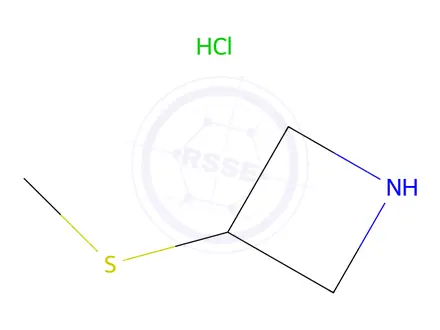Chemical structure of Azetidine-3-thiol hydrochloride