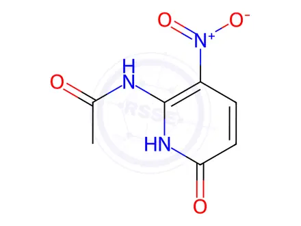 Chemical structure of n-(3-Nitro-6-oxo-1,6-dihydropyridin-2-yl)acetamide