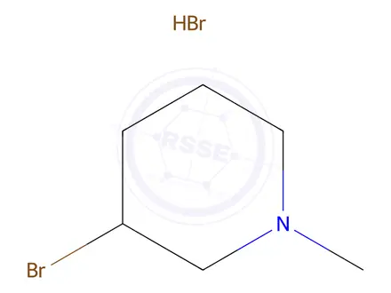 Chemical structure of 3-Bromo-1-methylpiperidine hydrobromide