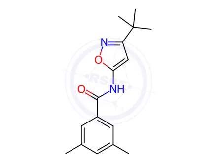 Chemical structure of N-(3-(tert-Butyl)isoxazol-5-yl)-3,5-dimethylbenzamide