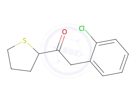 Chemical structure of 2-(2-Chlorophenyl)-1-(tetrahydrothiophen-2-yl)ethan-1-one