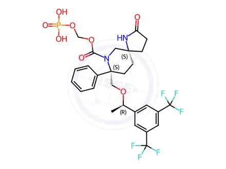 Chemical structure of Fosrolapitant