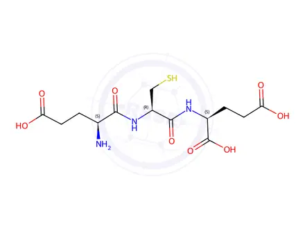 Chemical structure of gamma-glutamyl-cysteinyl-glutamic acid