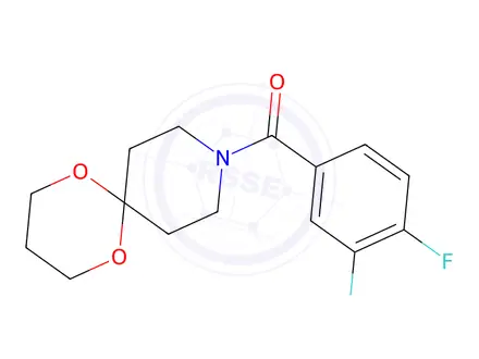 Chemical structure of (3,4-Difluorophenyl)(1,5-dioxa-9-azaspiro[5.5]undecan-9-yl)methanone