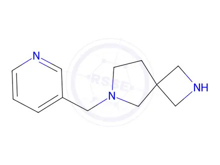 Chemical structure of 6-(pyridin-3-ylmethyl)-2,6-diazaspiro[3.4]octane