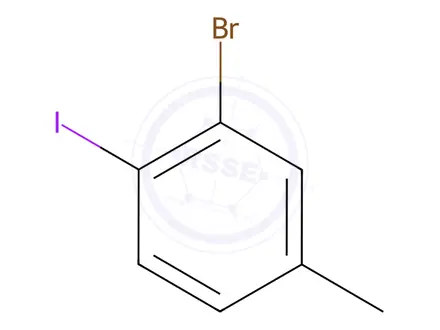 Chemical structure of 3-Bromo-4-iodotoluene
