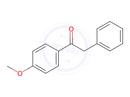 Chemical structure of 1-(4-Methoxyphenyl)acetophenone