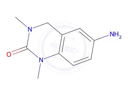 Chemical structure of 6-amino-1,3-dimethyl-1,2,3,4-tetrahydroquinazolin-2-one