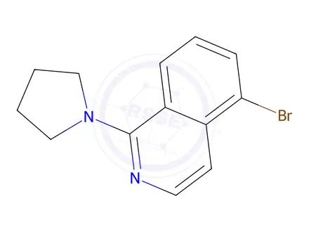 Chemical structure of 5-Bromo-1-(pyrrolidin-1-yl)isoquinoline
