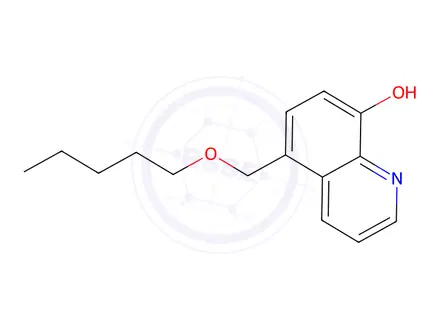 Chemical structure of 5-((Pentyloxy)methyl)quinolin-8-ol