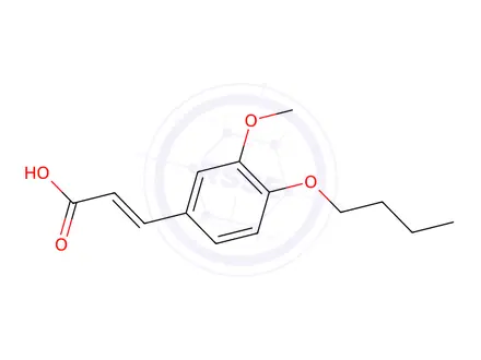 Chemical structure of 3-(4-Butoxy-3-methoxyphenyl)acrylic acid