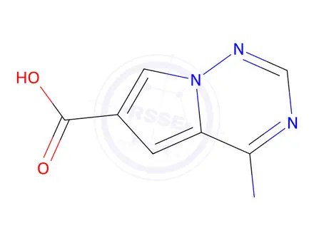 Chemical structure of 4-aminopyrrolo[2,1-f][1,2,4]triazine-6-carboxylic acid