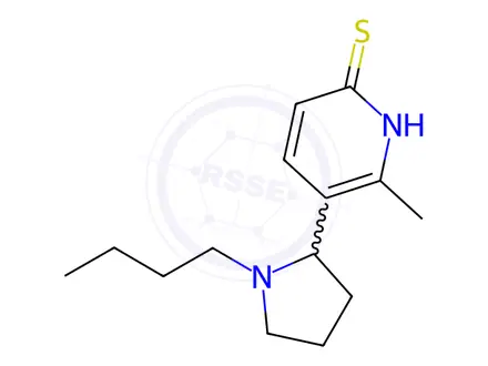 Chemical structure of 5-(1-Butylpyrrolidin-2-yl)-6-methylpyridine-2-thiol